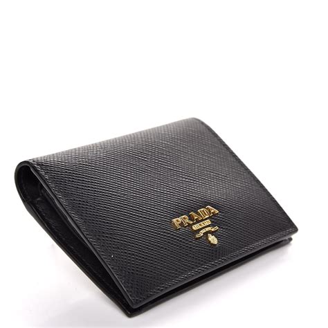 prada bifold compact wallet|prada bifold wallets for women.